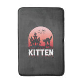 Tapis De Bain Conception de chat de maison hantée de chaton d'Ha (Devant (Vertical))