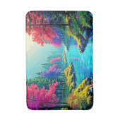 Tapis De Bain Conception de chemin forestier onirique de la rivi (Devant (Vertical))