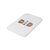 Tapis De Bain Conception de chemise à lettrage Teepee de papa co (Angle)