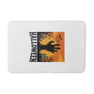 Tapis De Bain Conception de chemise à main de zombie de cimetièr