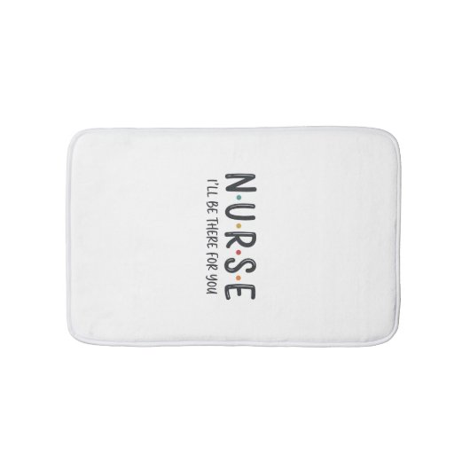 Tapis De Bain Conception de chemise de citation d'infirmière Gra (Devant)