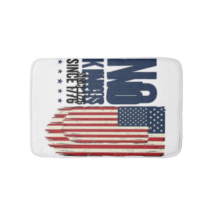 Tapis De Bain Conception de chemise de drapeau patriotique sans 