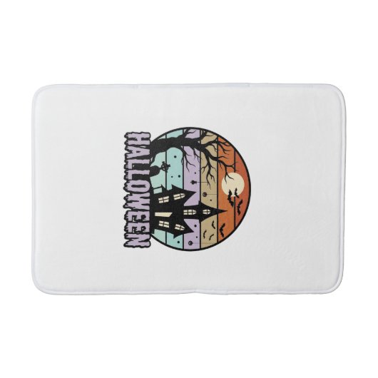 Tapis De Bain Conception de chemise de maison hantée Halloween v (Devant)