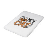 Tapis De Bain Conception de chemise de typographie de citrouille (Angle)
