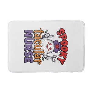 Tapis De Bain Conception de chemise fantôme Halloween Infirmière