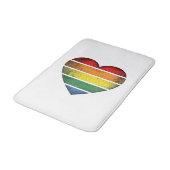 Tapis De Bain Conception de chemise vectorielle de fierté de cœu (Angle)