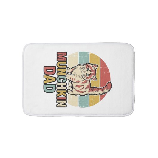 Tapis De Bain Conception de chemise vectorielle pour papa Munchk (Devant)