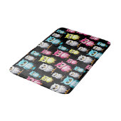 Tapis De Bain Conception de chouettes oiseaux mignons  (Angle)