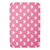 Tapis De Bain Conception de cœurs adorables roses blancs (devant Vertical)