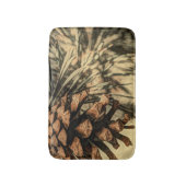 Tapis De Bain Conception de cône de pin rustique (Devant (Vertical))