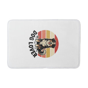Tapis De Bain Conception de coucher de soleil de chien mignon gr
