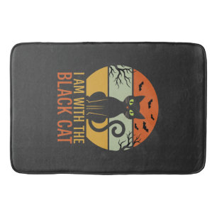 Tapis De Bain Conception de coucher de soleil rétro Halloween Ch