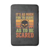 Tapis De Bain Conception de crâne effrayant Halloween rétro_1 (Devant (Vertical))