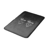Tapis De Bain Conception de fantôme d'Halloween de Boo Bees (Angle)