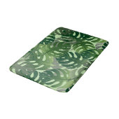 Tapis De Bain Conception de feuilles de palme exotique (Angle)