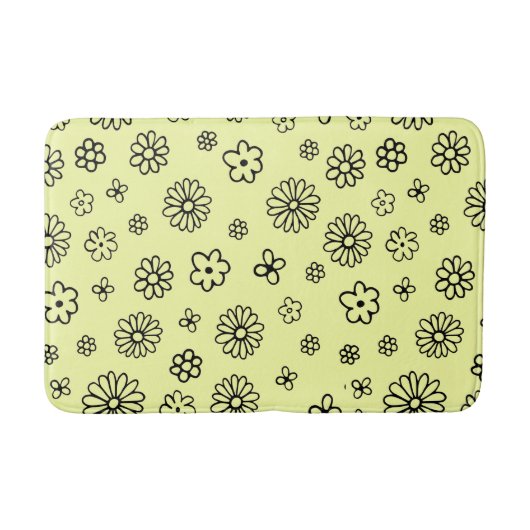 Tapis De Bain Conception de fleurs (Devant)