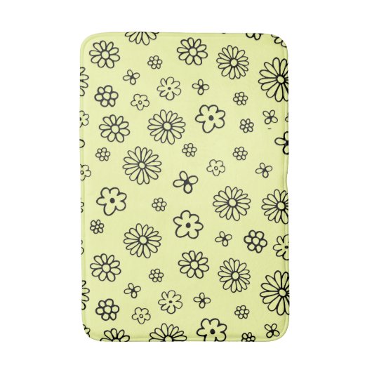 Tapis De Bain Conception de fleurs (Devant (Vertical))