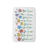 Tapis De Bain Conception de fleurs en croissance (Devant (Vertical))