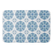 Tapis De Bain Conception de flocon de neige bleu complexe (Devant)