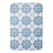 Tapis De Bain Conception de flocon de neige bleu complexe  (devant Vertical)