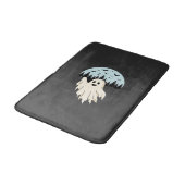 Tapis De Bain Conception de forêt de lune de fantôme d'Halloween (Angle)