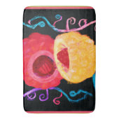 Tapis De Bain Conception de fruits néon tropicaux dynamiques (devant Vertical)