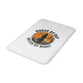 Tapis De Bain Conception de garde infirmière sorcière Halloween  (Angle)