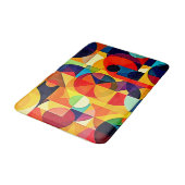 Tapis De Bain Conception de géométrie de couleur Bauhaus (Angle)