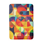 Tapis De Bain Conception de géométrie de couleur Bauhaus (Devant (Vertical))