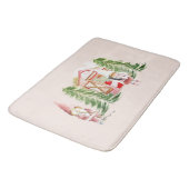 Tapis De Bain Conception de gnome de Noël 1  (Angle)