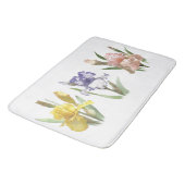 Tapis De Bain Conception de jardin de fleurs d'iris (Angle)