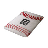 Tapis De Bain Conception de joueur de baseball avec numéro de ma (Angle)