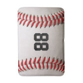 Tapis De Bain Conception de joueur de baseball avec numéro de ma (Devant (Vertical))