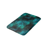 Tapis De Bain Conception de la série Galaxie sarcelle 1 (Angle)