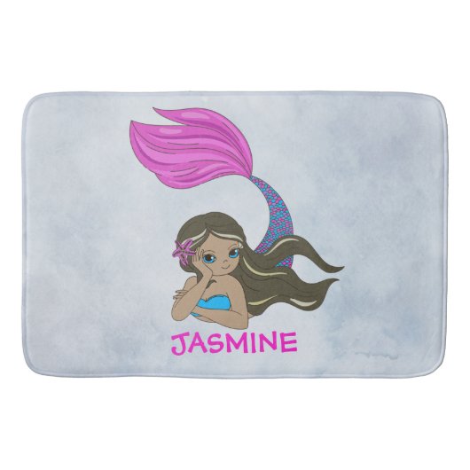 Tapis De Bain Conception de la sirène (Devant)