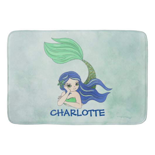 Tapis De Bain Conception de la sirène (Devant)