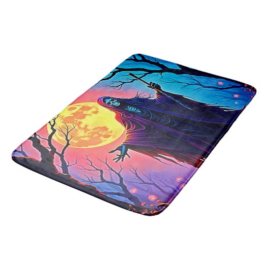 Tapis De Bain Conception de l'appel de éffrayant Moon Death (Angle)