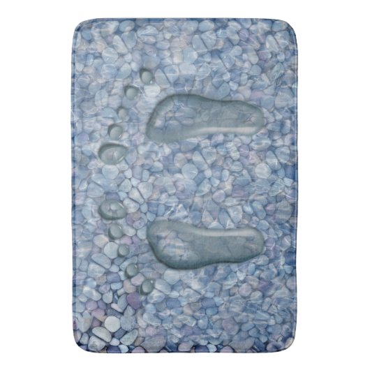 Tapis De Bain Conception de lit de rivière (devant Vertical)