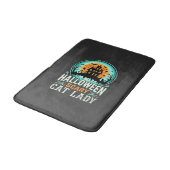Tapis De Bain Conception de maison hantée de dame de chat effray (Angle)