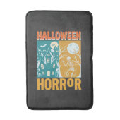 Tapis De Bain Conception de maison hantée Halloween Lune squelet (Devant (Vertical))
