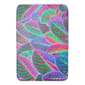Tapis De Bain Conception de Motif de feuille vif (devant Vertical)