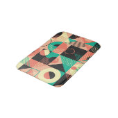 Tapis De Bain Conception de Motif géométrique rétro (Angle)
