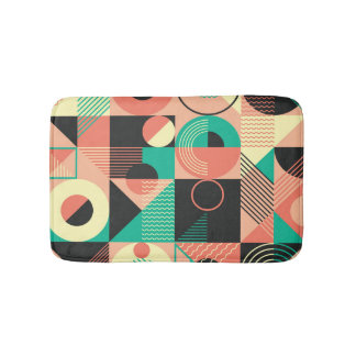 Tapis De Bain Conception de Motif géométrique rétro