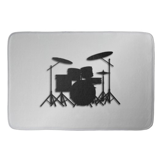 Tapis De Bain Conception de musique de batterie (Devant)