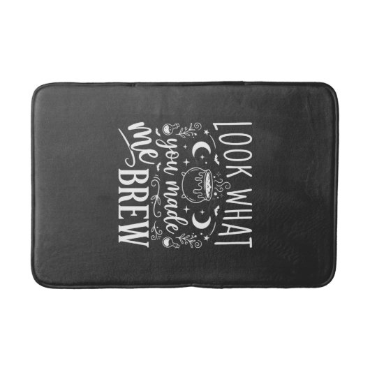 Tapis De Bain Conception de potion drôle de sorcière d'Halloween (Devant)