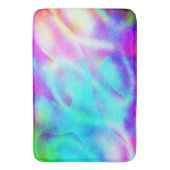Tapis De Bain Conception de rayure fluide arc-en-ciel abstrait (devant Vertical)
