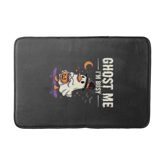 Tapis De Bain Conception de skateboard Canard Fantôme Halloween_ (Devant)