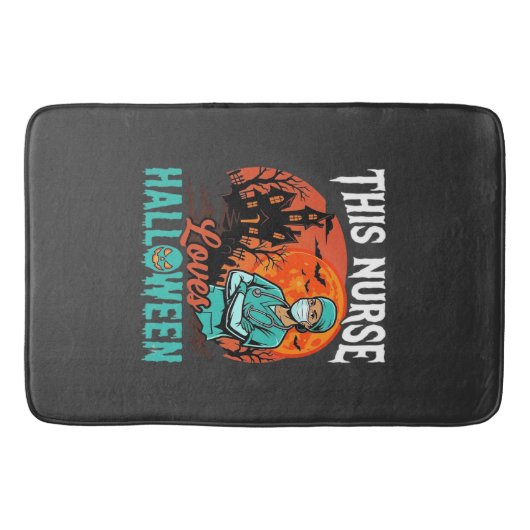 Tapis De Bain Conception de soins infirmiers Halloween épouvanta (Devant)