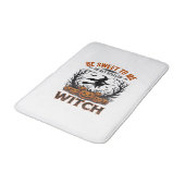 Tapis De Bain Conception de sorcière d'Halloween Sois doux ou so (Angle)