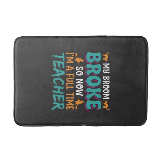 Tapis De Bain Conception de sorcière Halloween pour enseignant à (Devant)